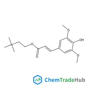 2-{[(2E)-3-(4-Hydroxy-3,5-dimethoxyphenyl)-2-propenoyl]oxy}-N,N,N-trimethylethanaminium
