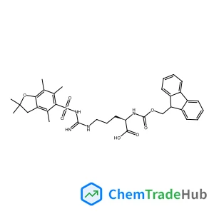 N~2~-[(9H-Fluoren-9-ylmethoxy)carbonyl]-N~5~-{N-[(2,2,4,6,7-pentamethyl-2,3-dihydro-1-benzofuran-5-yl)sulfonyl]carbamimidoyl}-D-ornithine