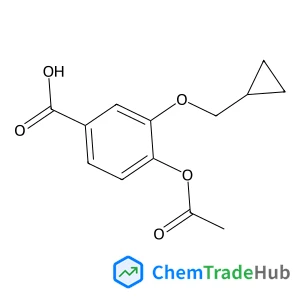 4-Acetoxy-3-(cyclopropylmethoxy)benzoic acid