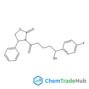 (4S)-3-[(5S)-5-(4-Fluorophenyl)-5-hydroxypentanoyl]-4-phenyl-1,3-oxazolidin-2-one
