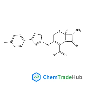 (6R,7R)-7-Amino-3-{[4-(1-methyl-4-pyridiniumyl)-1,3-thiazol-2-yl]sulfanyl}-8-oxo-5-thia-1-azabicyclo[4.2.0]oct-2-ene-2-carboxylate