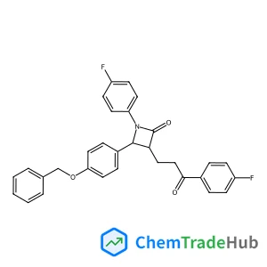 (3R,4S)-4-[4-(Benzyloxy)phenyl]-1-(4-fluorophenyl)-3-[3-(4-fluorophenyl)-3-oxopropyl]-2-azetidinone