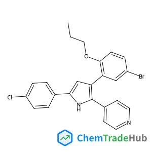 4-[3-(5-Bromo-2-propoxyphenyl)-5-(4-chlorophenyl)-1H-pyrrol-2-yl]pyridine