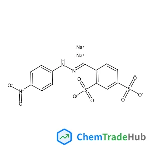 Disodium;4-[[(4-nitrophenyl)hydrazinylidene]methyl]benzene-1,3-disulfonate