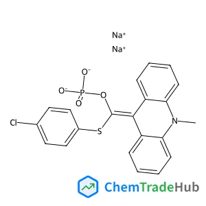 Disodium [(4-chlorophenyl)sulfanyl](10-methyl-9(10H)-acridinylidene)methyl phosphate