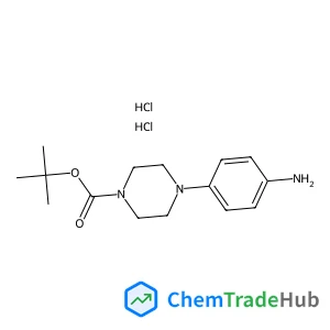 2-Methyl-2-propanyl 4-(4-aminophenyl)-1-piperazinecarboxylate hydrochloride (1:1)