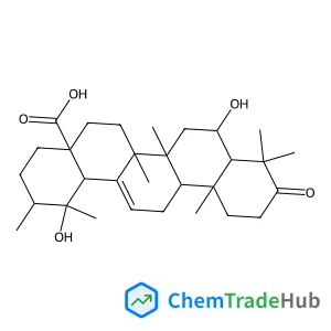 6,19-Dihydroxyurs-12-en-3-oxo-28-oic acid