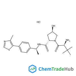 3-Methyl-L-valyl-(4R)-4-hydroxy-N-{(1S)-1-[4-(4-methyl-1,3-thiazol-5-yl)phenyl]ethyl}-L-prolinamide hydrochloride (1:1)