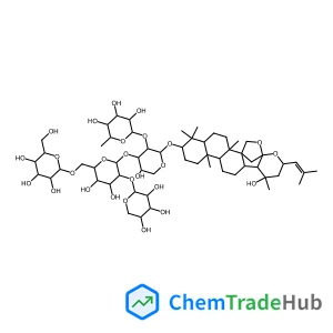 (2R,3R,4S,5R,6R)-2-[(2S,3R,4S,5S)-4-[(2S,3R,4S,5S,6R)-4,5-dihydroxy-6-[[(2R,3R,4S,5S,6R)-3,4,5-trihydroxy-6-(hydroxymethyl)oxan-2-yl]oxymethyl]-3-[(2S,3R,4S,5R)-3,4,5-trihydroxyoxan-2-yl]oxyoxan-2-yl]oxy-5-hydroxy-2-[[(1S,2R,5R,7S,10R,11R,14R,15S,16S,18R,20S)-16-hydroxy-2,6,6,10,16-pentamethyl-18-(2-methylprop-1-enyl)-19,21-dioxahexacyclo[18.2.1.01,14.02,11.05,10.015,20]tricosan-7-yl]oxy]oxan-3-yl]oxy-6-methyloxane-3,4,5-triol