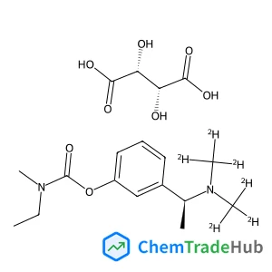 (2R,3R)-2,3-Dihydroxysuccinic acid - 3-[(1S)-1-{bis[(~2~H_3_)methyl]amino}ethyl]phenyl ethyl(methyl)carbamate (1:1)