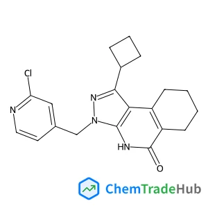 3-[(2-Chloro-4-pyridinyl)methyl]-1-cyclobutyl-3,4,6,7,8,9-hexahydro-5H-pyrazolo[3,4-c]isoquinolin-5-one
