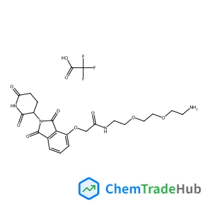 N-{2-[2-(2-Aminoethoxy)ethoxy]ethyl}-2-{[2-(2,6-dioxo-3-piperidinyl)-1,3-dioxo-2,3-dihydro-1H-isoindol-4-yl]oxy}acetamide trifluoroacetate (1:1)