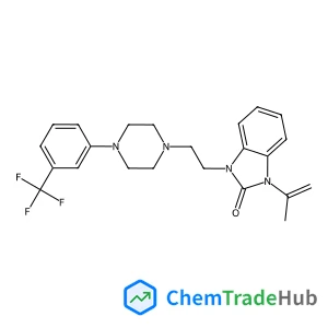 1,3-Dihydro-1-(1-methylethenyl)-3-[2-[4-[3-(trifluoromethyl)phenyl]-1-piperazinyl]ethyl]-2H-benzimidazol-2-one