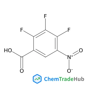 2,3,4-trifluoro-5-nitrobenzoic acid structure
