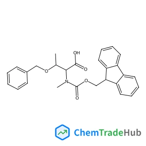 O-Benzyl-N-[(9H-fluoren-9-ylmethoxy)carbonyl]-N-methyl-L-threonine structure