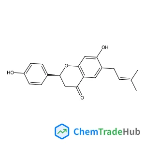 (2S)-7-Hydroxy-2-(4-hydroxyphenyl)-6-(3-methyl-2-buten-1-yl)-2,3-dihydro-4H-chromen-4-one (2S)-7-Hydroxy-2-(4-hydroxyphenyl)-6-(3-methyl-2-buten-1-yl)-2,3-dihydro-4H-chromen-4-one