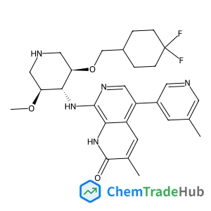 8-({(3R,4R,5S)-3-[(4,4-Difluorocyclohexyl)methoxy]-5-methoxy-4-piperidinyl}amino)-3-methyl-5-(5-methyl-3-pyridinyl)-1,7-naphthyridin-2(1H)-one
