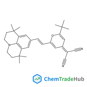 {2-(2-Methyl-2-propanyl)-6-[(E)-2-(1,1,7,7-tetramethyl-2,3,6,7-tetrahydro-1H,5H-pyrido[3,2,1-ij]quinolin-9-yl)vinyl]-4H-pyran-4-ylidene}malononitrile