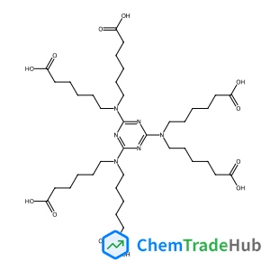 Hexanoic acid,6,6',6'',6''',6'''',6'''''-(1,3,5-triazine-2,4,6-triyltrinitrilo)hexakis-