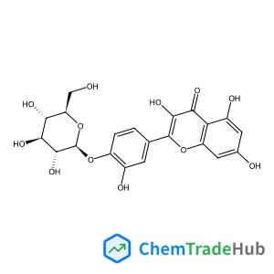 2-Hydroxy-4-(3,5,7-trihydroxy-4-oxo-4H-chromen-2-yl)phenyl beta-D-glucopyranoside 2-Hydroxy-4-(3,5,7-trihydroxy-4-oxo-4H-chromen-2-yl)phenyl beta-D-glucopyranoside