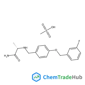 N~2~-{4-[(3-Fluorobenzyl)oxy]benzyl}-L-alaninamide methanesulfonate (1:1)