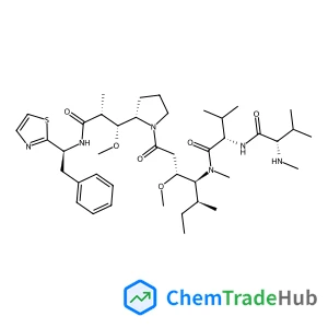 N-Methyl-L-valyl-N-[(3R,4S,5S)-3-methoxy-1-{(2S)-2-[(1R,2R)-1-methoxy-2-methyl-3-oxo-3-{[(1S)-2-phenyl-1-(1,3-thiazol-2-yl)ethyl]amino}propyl]-1-pyrrolidinyl}-5-methyl-1-oxo-4-heptanyl]-N-methyl-L-val
inamide