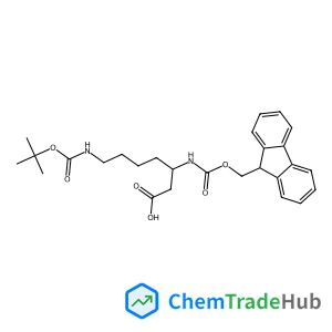 (3S)-3-{[(9H-Fluoren-9-ylmethoxy)carbonyl]amino}-7-({[(2-methyl-2-propanyl)oxy]carbonyl}amino)heptanoic acid