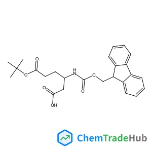 (3S)-3-{[(9H-Fluoren-9-ylmethoxy)carbonyl]amino}-6-[(2-methyl-2-propanyl)oxy]-6-oxohexanoic acid
