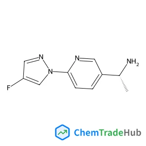(1R)-1-[6-(4-Fluoro-1H-pyrazol-1-yl)-3-pyridinyl]ethanamine