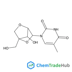 1-[2,5-Anhydro-4-(hydroxymethyl)-alpha-L-lyxofuranosyl]-5-methyl-2,4(1H,3H)-pyrimidinedione