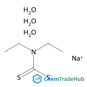 Sodium diethylcarbamodithioate hydrate (1:1:3)