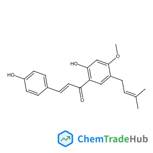 (2E)-1-[2-Hydroxy-4-methoxy-5-(3-methyl-2-buten-1-yl)phenyl]-3-(4-hydroxyphenyl)-2-propen-1-one