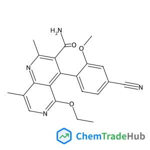 4-(4-Cyano-2-methoxyphenyl)-5-ethoxy-2,8-dimethyl-1,4-dihydro-1,6-naphthyridine-3-carboxamide
