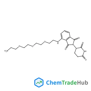 4-[(2-{2-[2-(2-Aminoethoxy)ethoxy]ethoxy}ethyl)amino]-2-(2,6-dioxo-3-piperidinyl)-1H-isoindole-1,3(2H)-dione structure