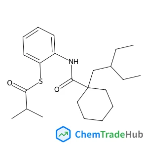 S-[2-({[1-(2-Ethylbutyl)cyclohexyl]carbonyl}amino)phenyl] 2-methylpropanethioate