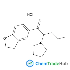 1-(2,3-Dihydro-1-benzofuran-5-yl)-2-(1-pyrrolidinyl)-1-pentanone hydrochloride (1:1)