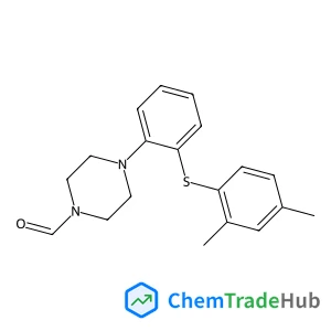4-{2-[(2,4-Dimethylphenyl)sulfanyl]phenyl}-1-piperazinecarbaldehyde