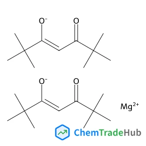 BIS(2,2,6,6-TETRAMETHYL-3,5-HEPTANEDIONATO)MAGNESIUM DIHYDRATE structure