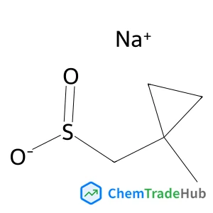 sodium (1-methylcyclopropyl)methanesulfinate structure