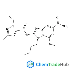 1-Butyl-2-{[(1-ethyl-3-methyl-1H-pyrazol-5-yl)carbonyl]amino}-7-methoxy-1H-benzimidazole-5-carboxamide
