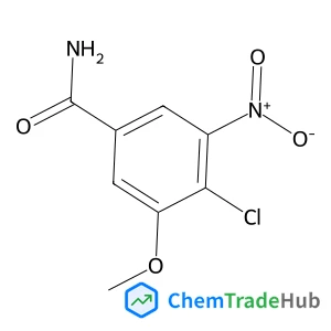 4-Chloro-3-methoxy-5-nitrobenzamide