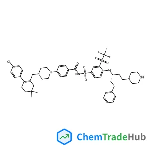 4-(4-{[2-(4-Chlorophenyl)-5,5-dimethyl-1-cyclohexen-1-yl]methyl}-1-piperazinyl)-N-[(4-{[(2R)-1-(phenylsulfanyl)-4-(1-piperazinyl)-2-butanyl]amino}-3-[(trifluoromethyl)sulfonyl]phenyl)sulfonyl]benzamid
e