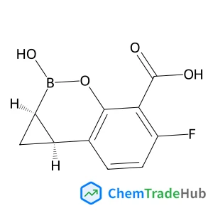 (1aR,7bS)-5-Fluoro-2-hydroxy-1,1a,2,7b-tetrahydrocyclopropa[c][1,2]benzoxaborinine-4-carboxylic acid