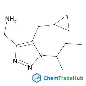 1-[1-sec-Butyl-5-(cyclopropylmethyl)-1H-1,2,3-triazol-4-yl]methanamine structure