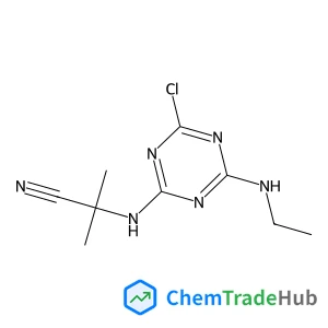 2-{[4-Chloro-6-(ethylamino)-1,3,5-triazin-2-yl]amino}-2-methylpropanenitrile