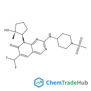 6-(Difluoromethyl)-8-[(1R,2R)-2-hydroxy-2-methylcyclopentyl]-2-{[1-(methylsulfonyl)-4-piperidinyl]amino}pyrido[2,3-d]pyrimidin-7(8H)-one