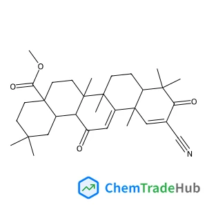 Methyl 2-cyano-3,12-dioxooleana-1,9(11)-dien-28-oate structure