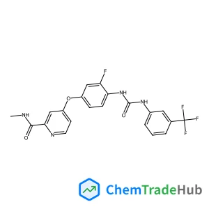 4-[3-Fluoro-4-({[3-(trifluoromethyl)phenyl]carbamoyl}amino)phenoxy]-N-methyl-2-pyridinecarboxamide