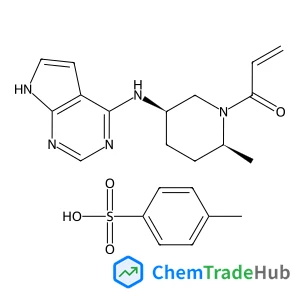 1-[(2S,5R)-2-Methyl-5-(7H-pyrrolo[2,3-d]pyrimidin-4-ylamino)-1-piperidinyl]-2-propen-1-one 4-methylbenzenesulfonate (1:1)