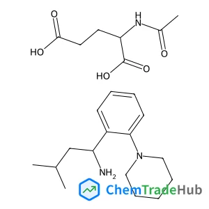 N-Acetyl-L-glutamic acid - (1S)-3-methyl-1-[2-(1-piperidinyl)phenyl]-1-butanamine (1:1)